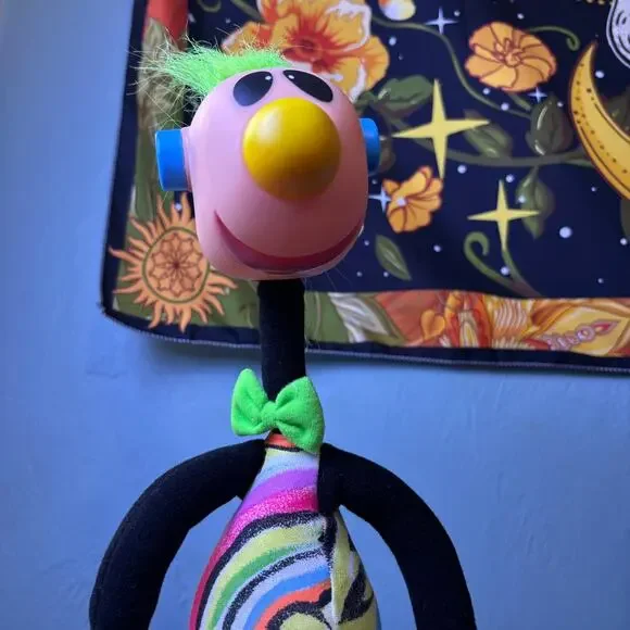 Vintage 1994 Ertl Jibba Jabber noise maker Toy Colorful 90s 15" Plush Silly Kids - Picture 3 of 16